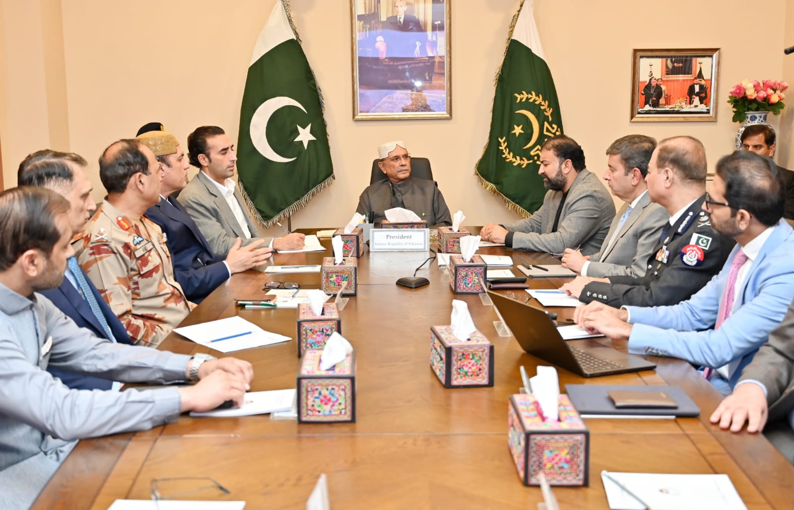 President Holds Key Meeting on Law and Order Situation in Balochistan